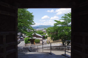 本願寺北山別院からの町の眺め