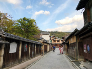 八坂の塔付近の街並み