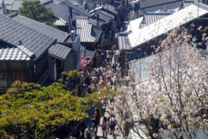 八坂の塔の二階からの風景